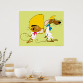 SPEEDY GONZALES™ en Slowpoke Poster (Keuken)