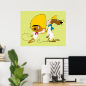 SPEEDY GONZALES™ en Slowpoke Poster (Thuiskantoor)