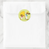 SPEEDY GONZALES™ en Slowpoke Ronde Sticker (Tas)