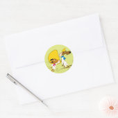 SPEEDY GONZALES™ en Slowpoke Ronde Sticker (Envelop)