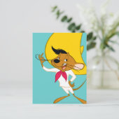SPEEDY GONZALES™ Mustache Briefkaart (Staand voorkant)