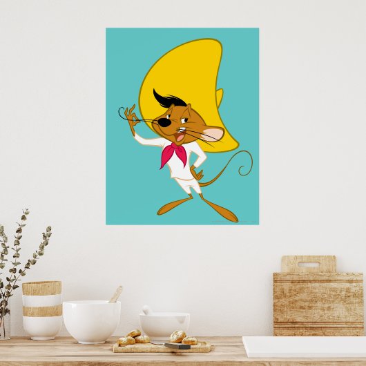 SPEEDY GONZALES™ Mustache Poster (Keuken)