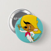 SPEEDY GONZALES™ Mustache Ronde Button 5,7 Cm (Voorkant /achterkant)