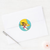 SPEEDY GONZALES™ Mustache Ronde Sticker (Envelop)