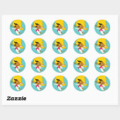SPEEDY GONZALES™ Snorhaar Ronde Sticker (Vel)