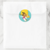 SPEEDY GONZALES™ Snorhaar Ronde Sticker (Tas)