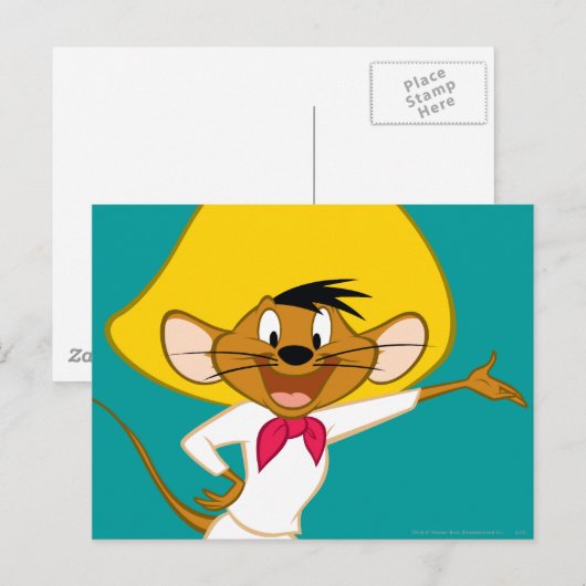 SPEEDY GONZALES™ Standing Briefkaart (Voorkant / Achterkant)