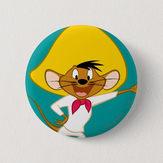 SPEEDY GONZALES™ Standing Ronde Button 5,7 Cm (Voorkant)