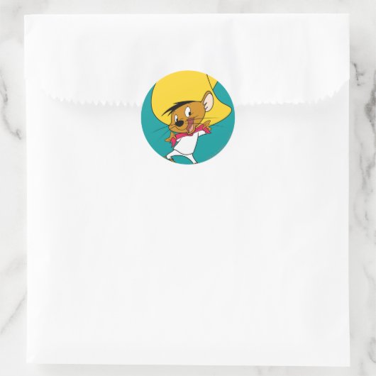 SPEEDY GONZALES™ Stropdas Ronde Sticker (Tas)
