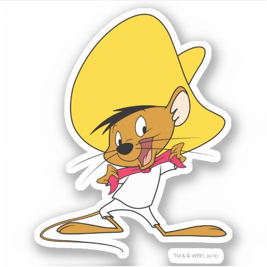 SPEEDY GONZALES™ Stropdas Sticker (Voorkant)