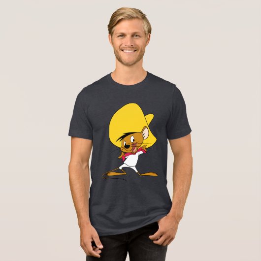 SPEEDY GONZALES™ Stropdas Tri-Blend Shirt (Voorkant volledig)
