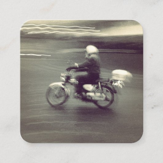 Speedy Moped Vierkante Visitekaartje (Voorkant)