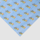 Speedy Rocket Seahorse Tissuepapier (Detail)