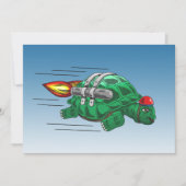 Speedy Rocket Turtle Kaart (Voorkant)