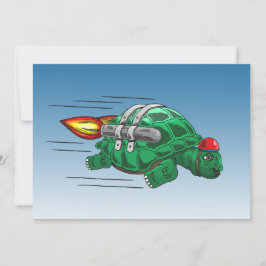 Speedy Rocket Turtle Kaart