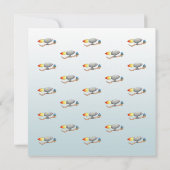 Speedy Rocket Worm Uitnodiging voor verjaardag (Achterkant)