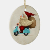 Speedy Santa Claus Keramisch Ornament (Rechts)