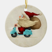 Speedy Santa Claus Keramisch Ornament (Voorkant)
