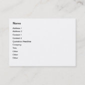 Speedy Snail op Wheels Visitekaartje (Achterkant)