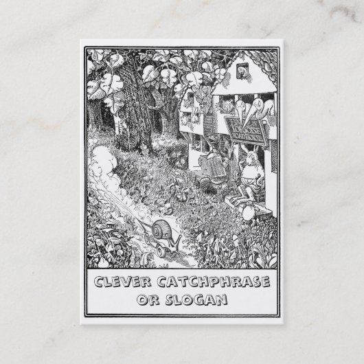 Speedy Snail op Wheels Visitekaartje (Voorkant)