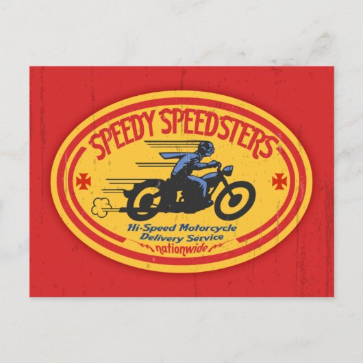 Speedy Speedsters -ov Briefkaart (Voorkant)
