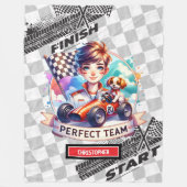 Speedy Sport Auto Deken Racing Little Boy Gift (Voorkant)