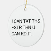 Speedy Texter Keramisch Ornament (Links)