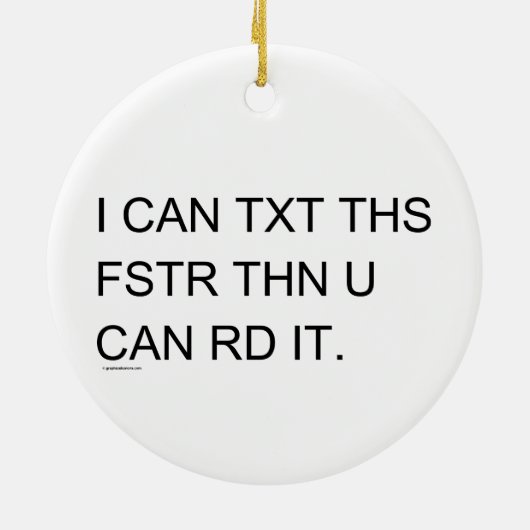 Speedy Texter Keramisch Ornament (Achterkant)