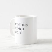 Speedy Texter Koffiemok (Voorkant links)