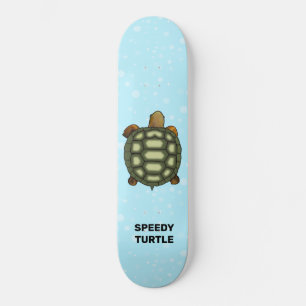 Speedy Tortoise op Light Blue Persoonlijk Skateboard