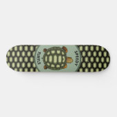 Speedy Tortoise & Shell Pattern in Green & Black Persoonlijk Skateboard (Horizontaal)