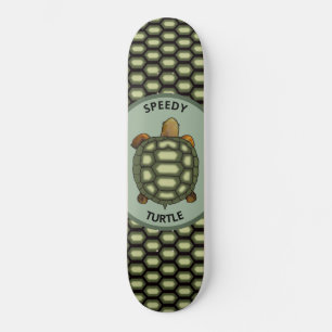 Speedy Tortoise & Shell Pattern in Green & Black Persoonlijk Skateboard