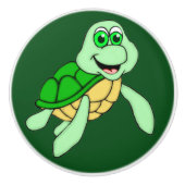 Speedy Turtle Ceramic Knob Keramische Knop (Voorkant)