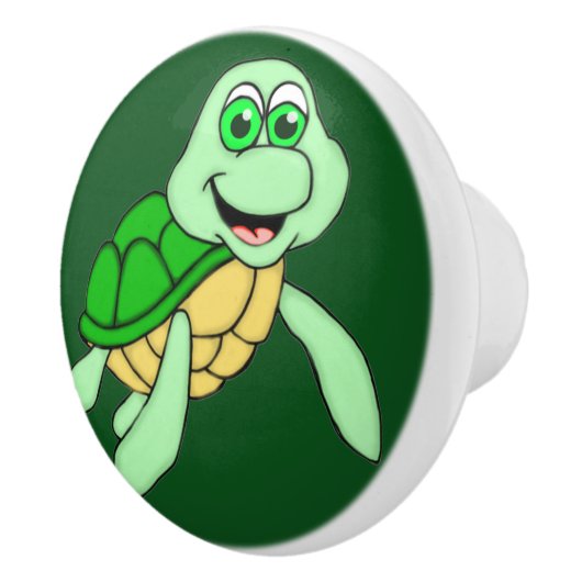 Speedy Turtle Ceramic Knob Keramische Knop (Rechts)