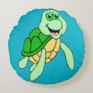 Speedy Turtle Round Sierkussen Rond Kussen