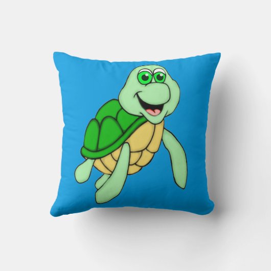 Speedy Turtle Square pilot Kussen (Achterkant)