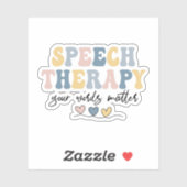 Speekertherapie Therapie, SLP-cadeau Sticker (Vel)
