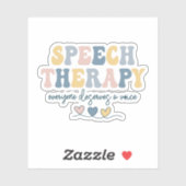 Speekertherapie Therapie, SLP-cadeau Sticker (Vel)