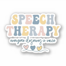 Speekertherapie Therapie, SLP-cadeau Sticker