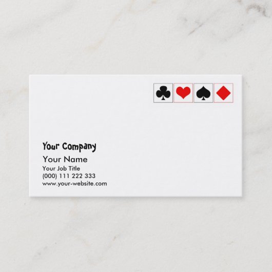 Speekgoedpakken Visitekaartje (Voorkant)