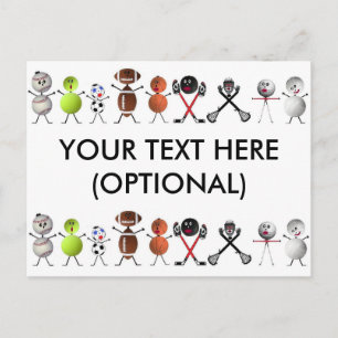 Speel alle sporten briefkaart