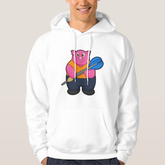 Speel als Dart-speler met Darts Hoodie (Voorkant)