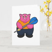 Speel als Dart-speler met Darts Kaart (Gele Bloem)