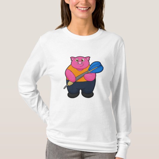 Speel als Dart-speler met Darts T-shirt (Voorkant)
