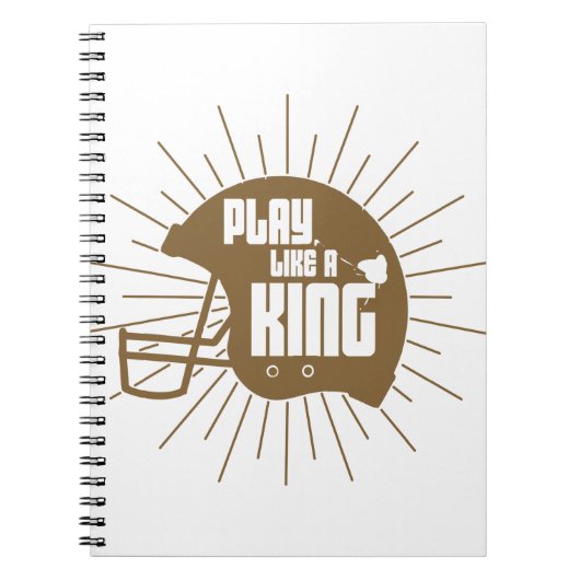 Speel als een koning notitieboek (Voorkant)