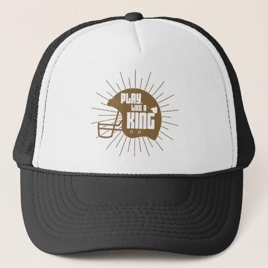 Speel als een koning trucker pet (Voorkant)