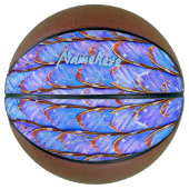 Speel als een meisje! Aangepaste vlindervleugels Basketbal (Voorkant)