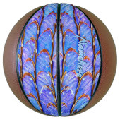 Speel als een meisje! Aangepaste vlindervleugels Basketbal (Verticaal)