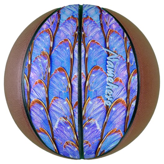 Speel als een meisje! Aangepaste vlindervleugels Basketbal (Verticaal)