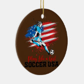 Speel als een meisje uit de Verenigde Staten, Amer Keramisch Ornament (Rechts)